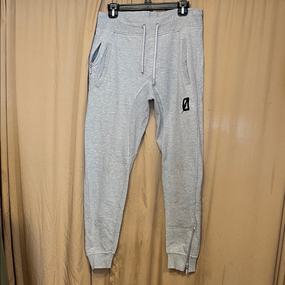 Light Gray Men's Dreamland Joggers REFER TO PICS/VID FOR STAIN ON FRONT